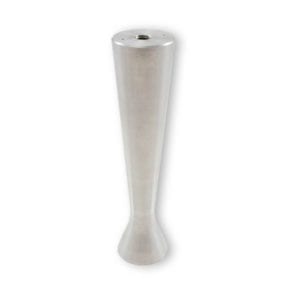 A SEDONA candle holder with decorative legs, made of aluminum, showcased on a white background.