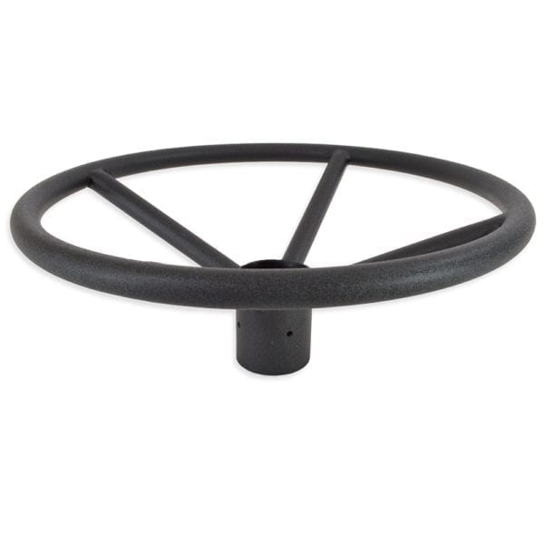 Black cast steel foot ring for cast iron table bases