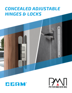 Adjustable concealed hinges & locks.