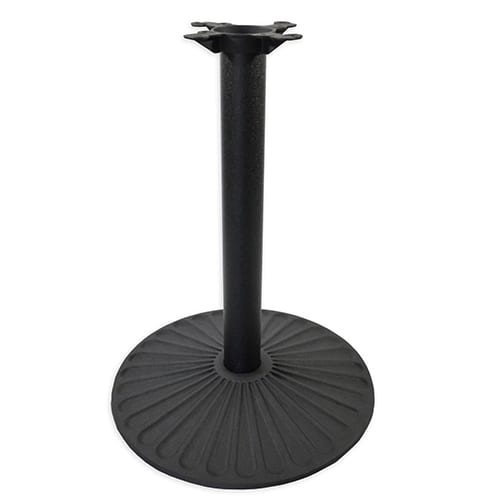 Cast Iron table base with sun pattern