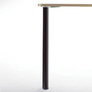 Prisma 330 glossy black steel table leg