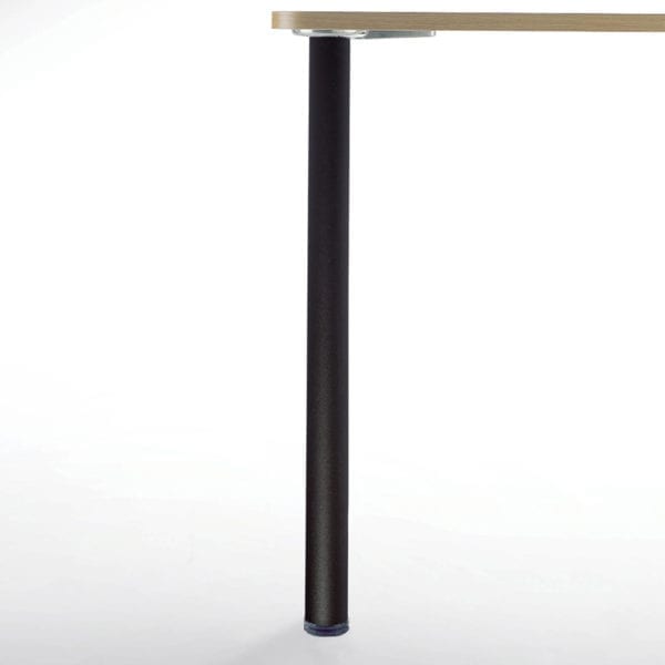 Prisma 330 steel table leg in black