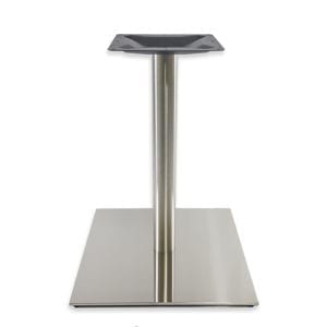 Square restaurant table base stainless steel
