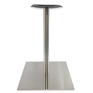 Square stainless steel table base