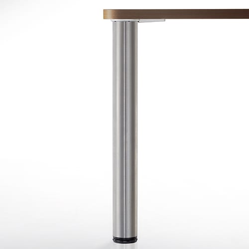 3" Camar table leg stainless steel with table top