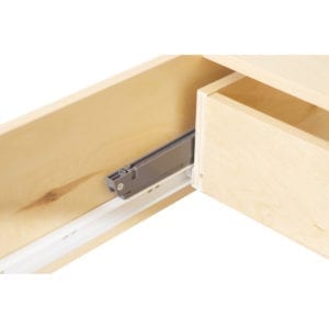 A drawer with a pull out drawer.
