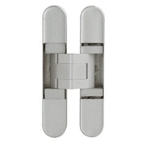 A pair of door hinges on a white background.