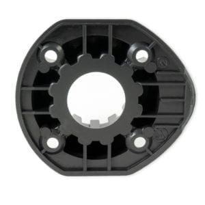 CAMAR black plastic leveler socket screw mount view 2