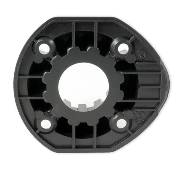 CAMAR black plastic leveler socket screw mount view 2
