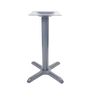 Grey Powder Coated X Stamped Steel table base