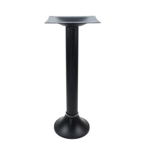 Black bolt down table base with tulip cover