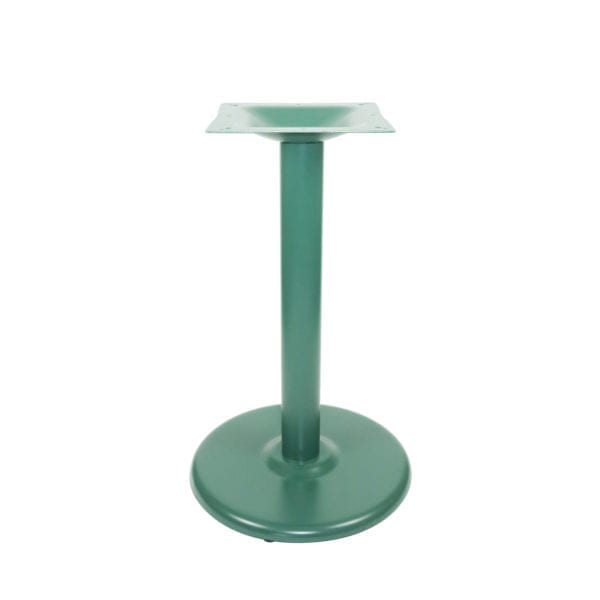 Green Stamped Steel Round table base