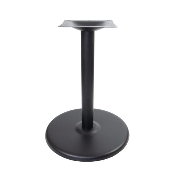 Black Stamped Steel Round table base