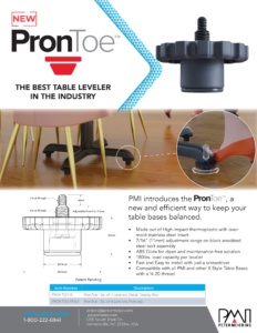 PronToe leveler flyer by PMI