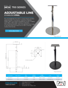 Pneumatic lift table base flyer by PMI