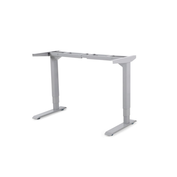 Height adjustable electric desk frame C style in grey
