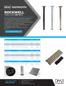 Rockwell Flyer with 3 table leg descriptions