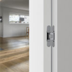 CEAM 3D adjustable invisible hinges 1430 Installed white door