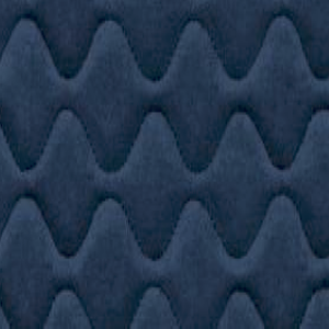 A blue fabric with wave patterns reminiscent of a tranquil ocean.
