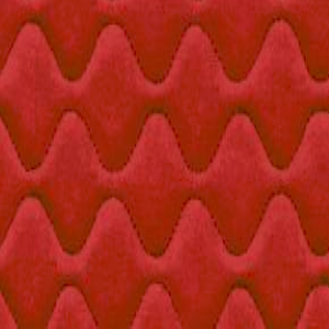 A red fabric with a wavy pattern ideal for meeting pods.