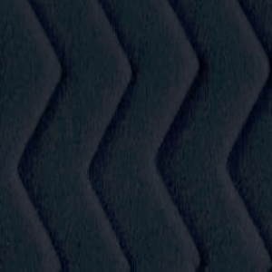 A close up image of a black chevron pattern in meeting pods.