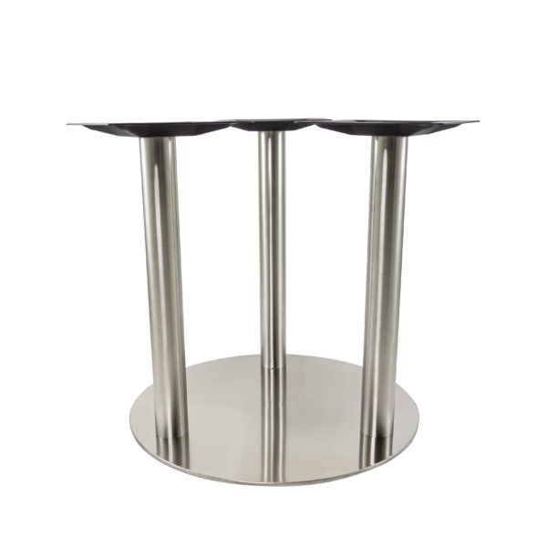stainless steel triple column table base