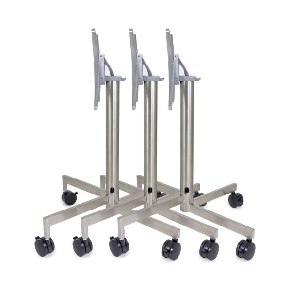 Three nested 8030 flip top table bases