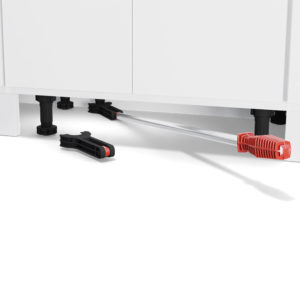smile system in use with extension tool under white cabinet