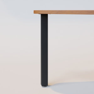table height table leg, black powder coated