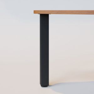 black square metal table leg rockwell series