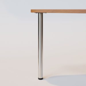 rockwell steel finish metal table leg dining height