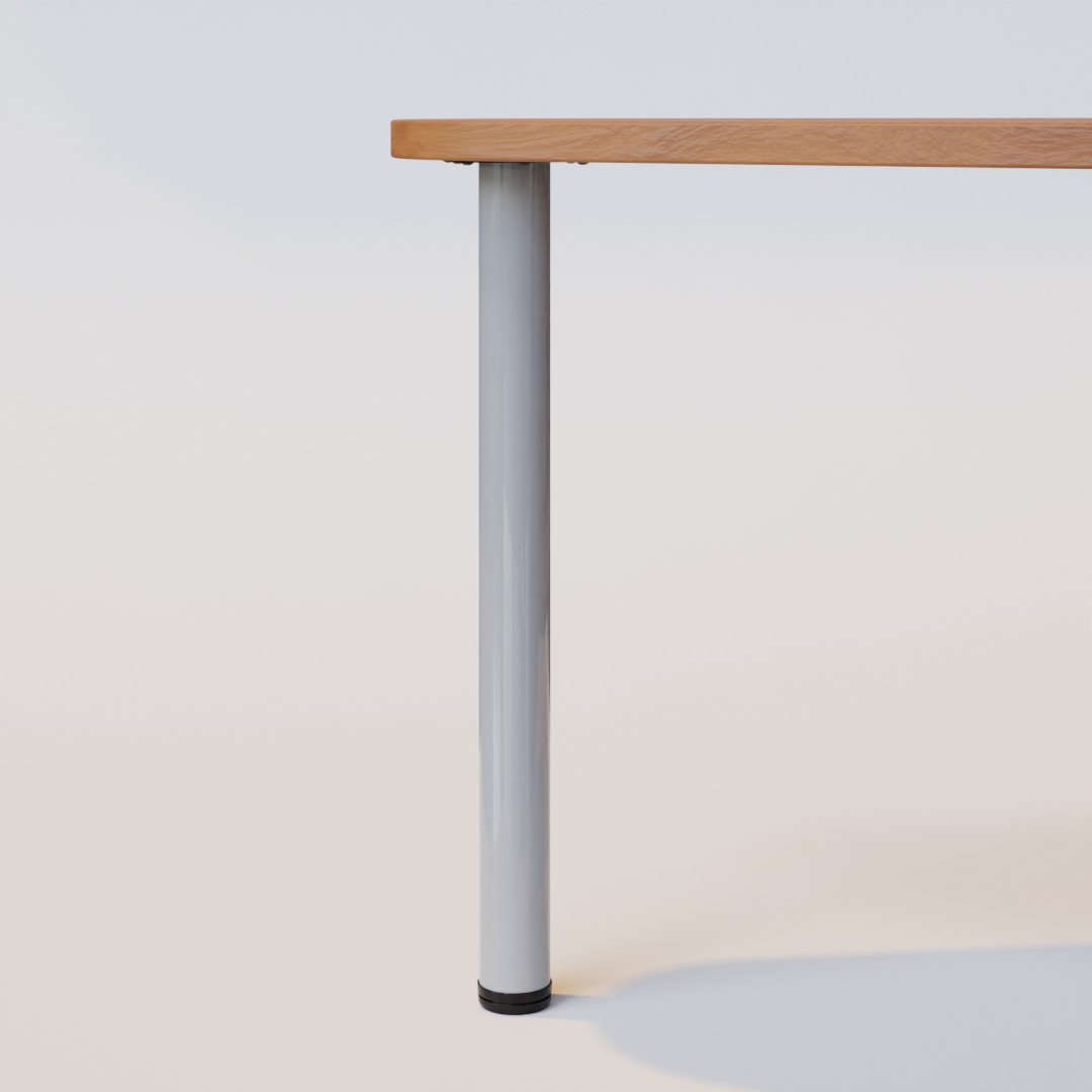 grey table height table leg 60mm