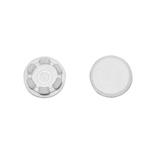 12mm white cover cap front and back