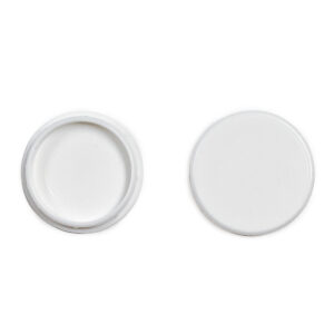 20mm white cover cap front and back