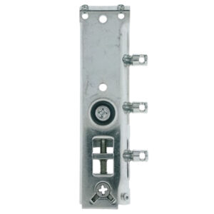 An image of a metal door latch.