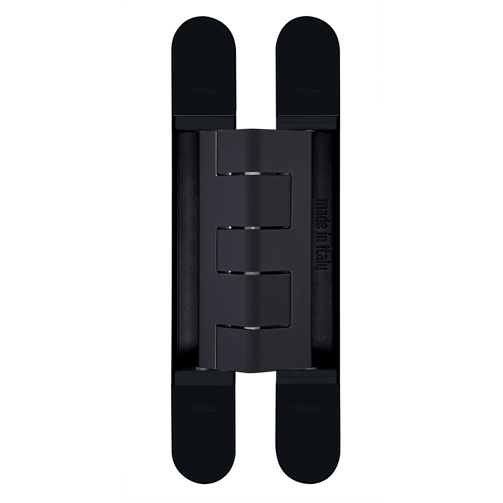 CEAM 1432 invisible hinge for heavy doors in black matte