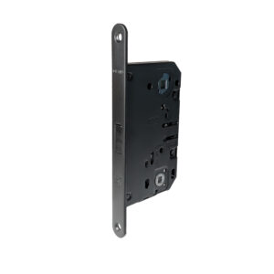 Magnetic Door lock for bathrooms with a black finish