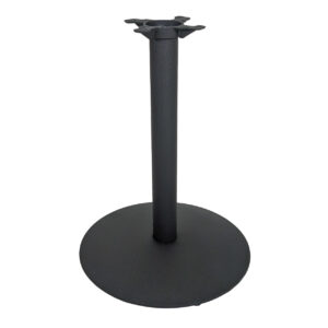 Round cast iron table base