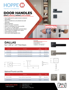 Hoppe door handle catalog cover