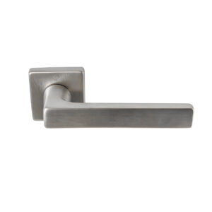 square handle with satin nickel finish