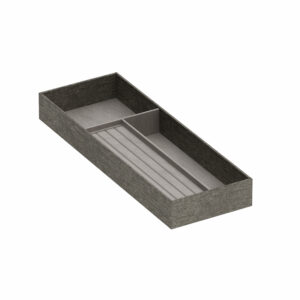 Grey furnital jewelry tray with grey interior