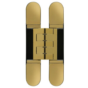 invisible door hinge model 1431 in polished brass finish