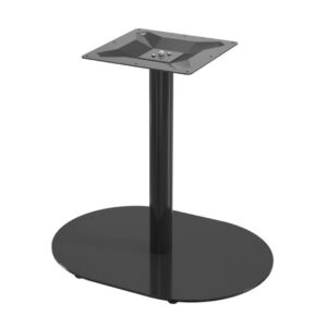Black pedestal base with oval base
